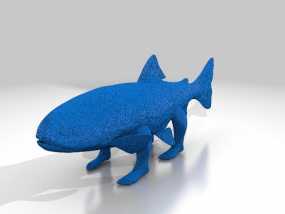 进化前的鱼模型