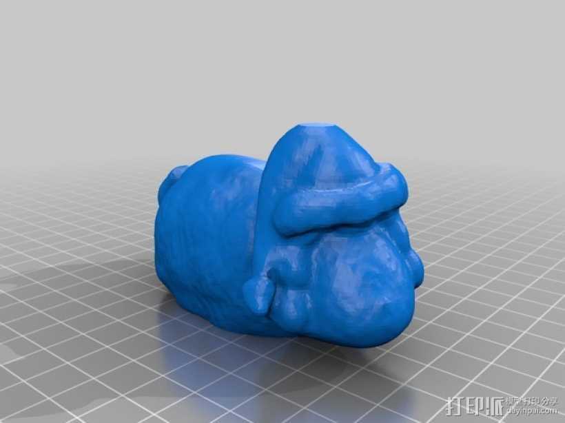 绵羊模型 3D打印模型渲染图