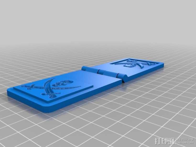 钢印板 3D打印模型渲染图