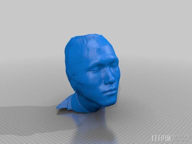 中国人 我的脸 3D打印模型渲染图