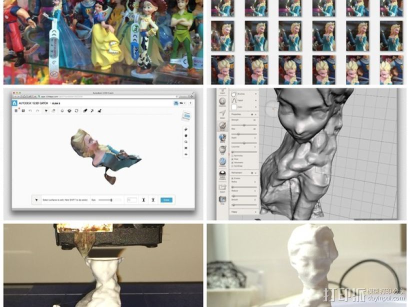Elsa公主模型 3D打印模型渲染图