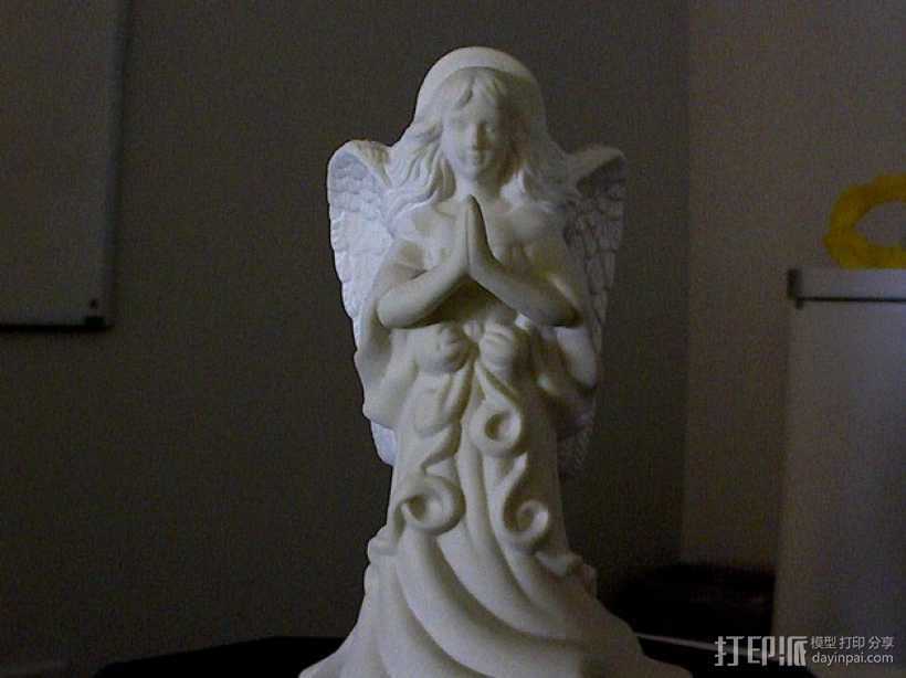 天使雕塑 3D打印模型渲染图