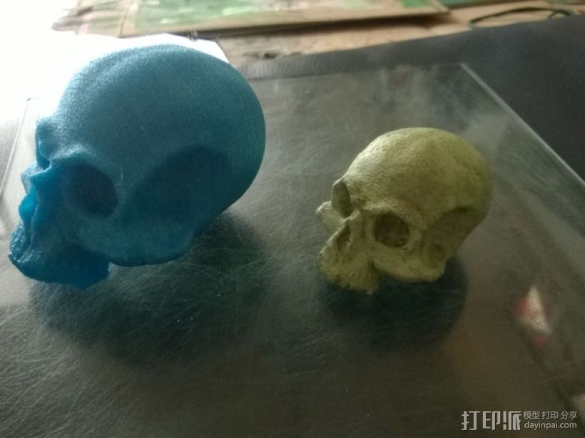 骷髅头 头骨 3D打印模型渲染图