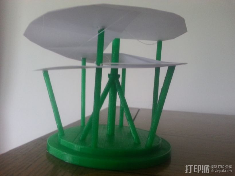 飞机螺旋桨  3D打印模型渲染图