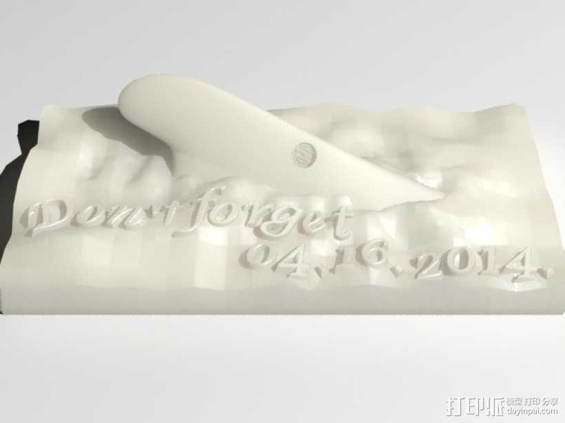 韩国沉船事故 雕塑 3D打印模型渲染图