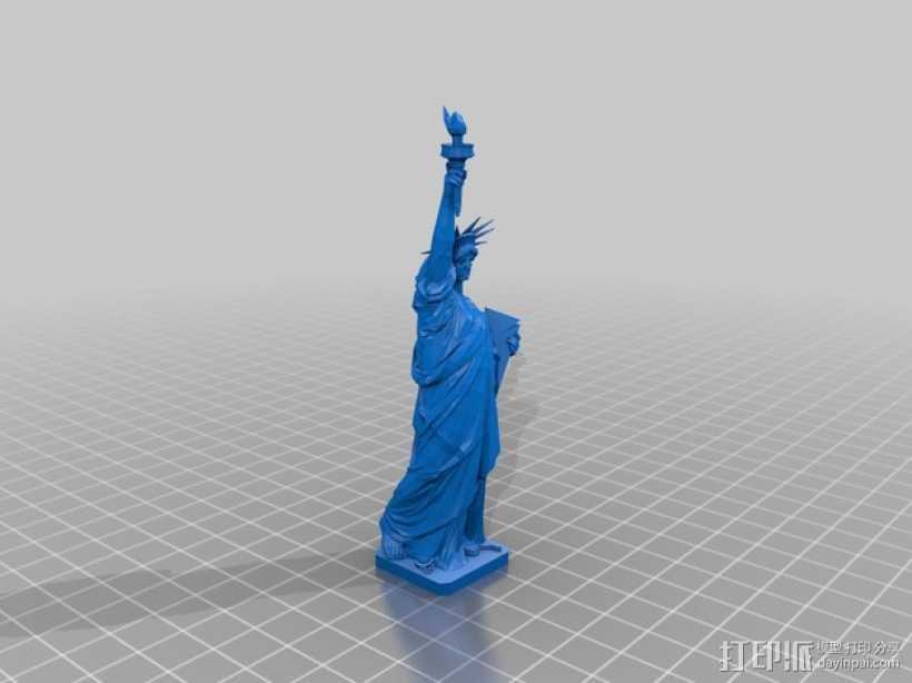 自由女神像 3D打印模型渲染图