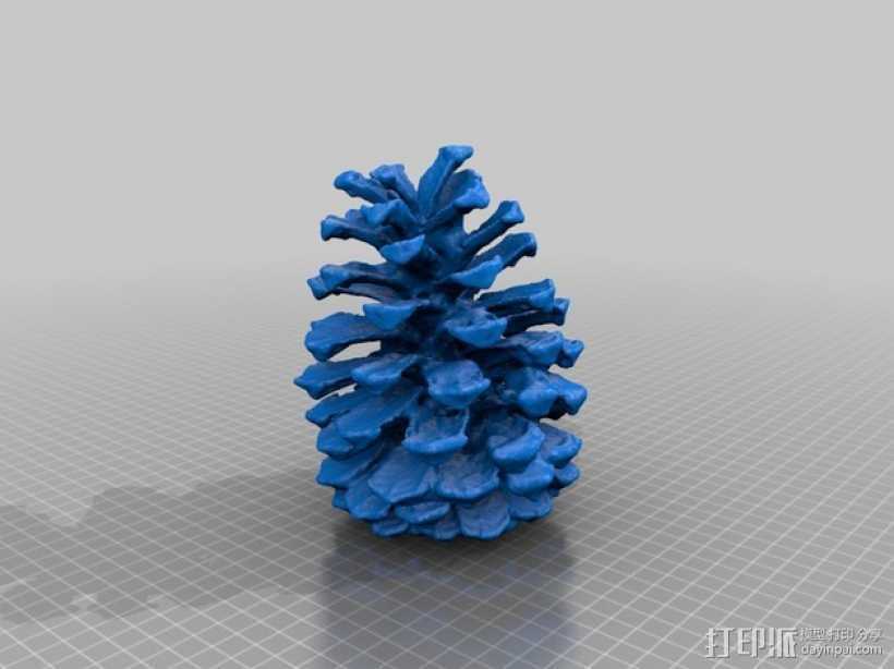 大松果 3D打印模型渲染图