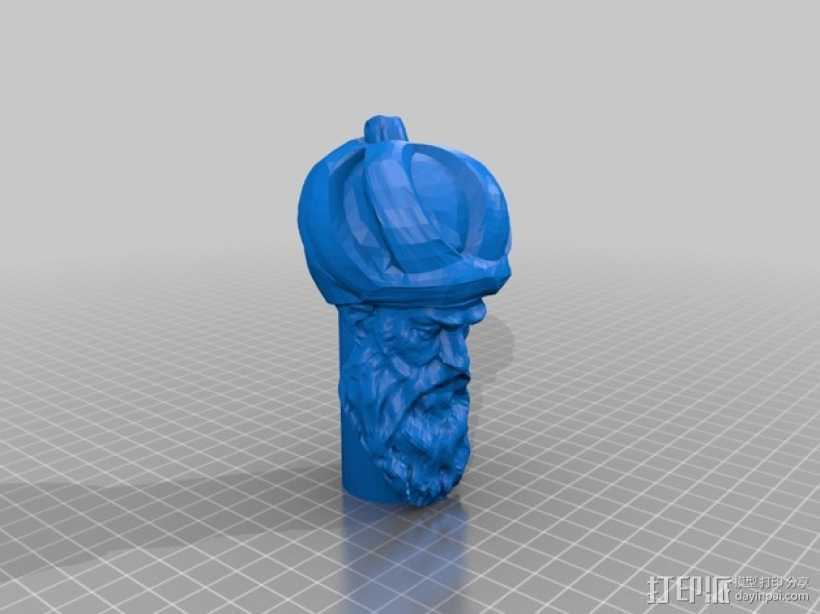 米马尔·希南雕塑 3D打印模型渲染图