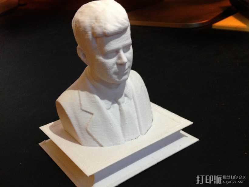 约翰.肯尼迪 3D打印模型渲染图