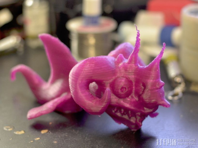 嵌合体 鱼 3D打印模型渲染图