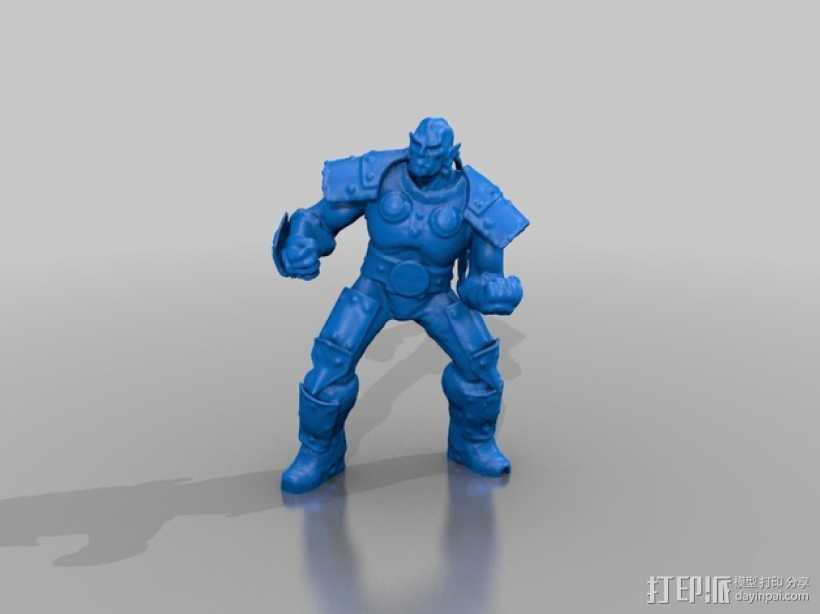 Thrall  人偶 3D打印模型渲染图