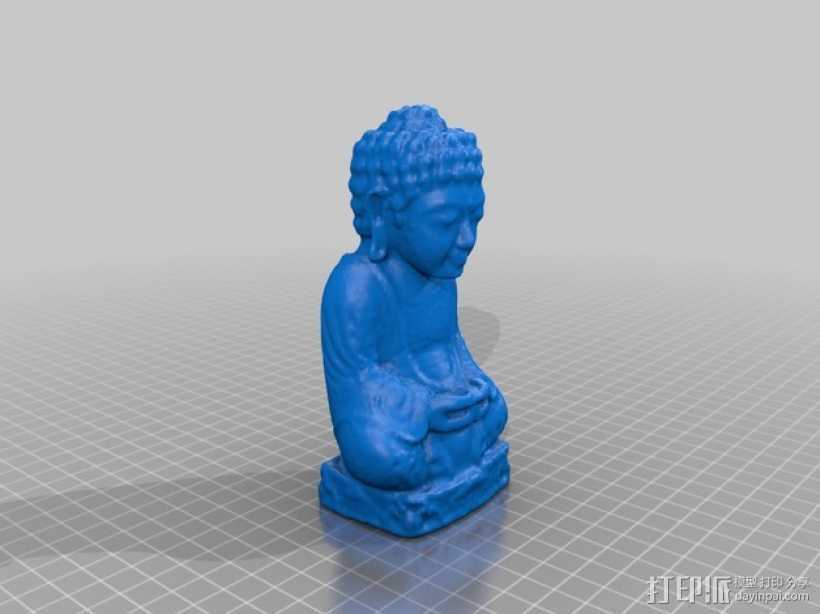 佛陀 3D打印模型渲染图