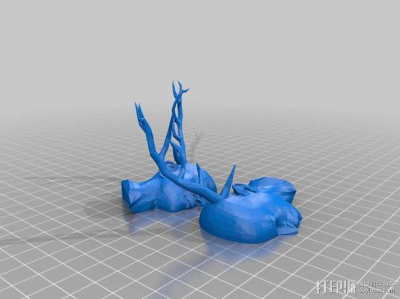 温迪哥 食人鬼 3D打印模型渲染图