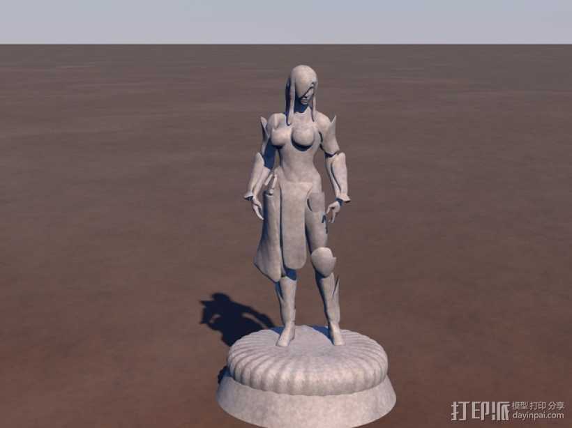 游戏《激战（GuildWars2）》人物 Jora 3D打印模型渲染图