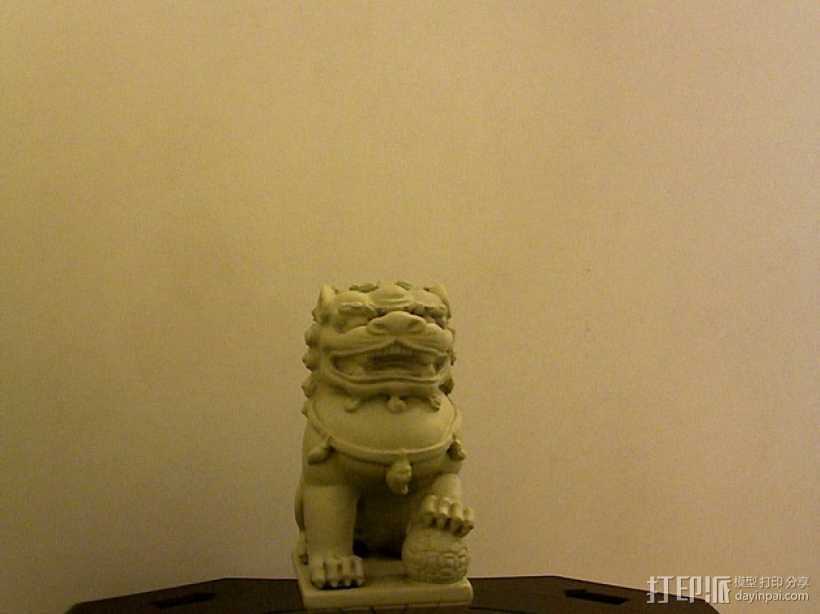 中国石狮子 3D打印模型渲染图