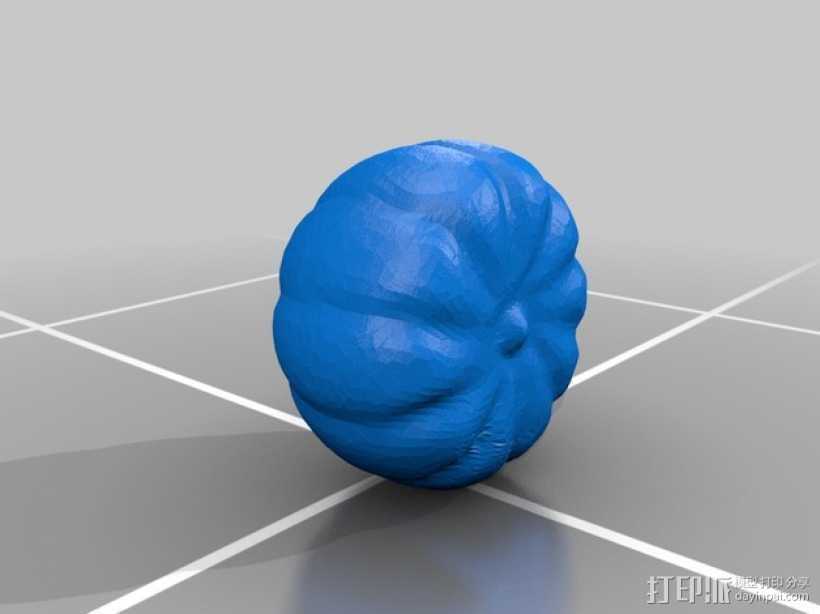 南瓜 3D打印模型渲染图