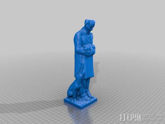 温柔的医生 雕塑 3D打印模型渲染图