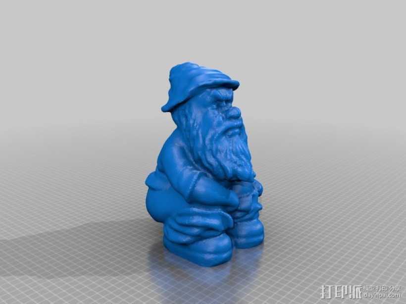 小矮人 3D打印模型渲染图