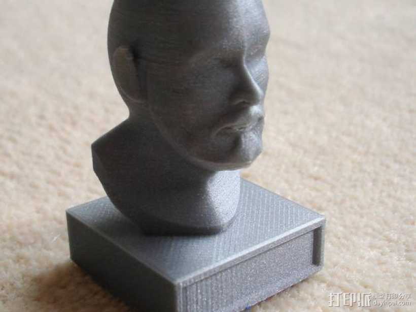 胡须男 头像 3D打印模型渲染图