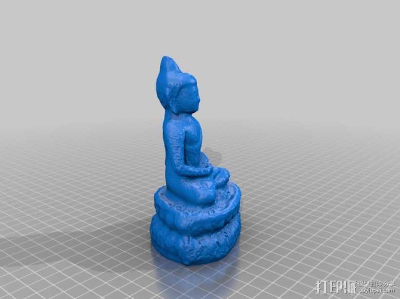 佛像 3D打印模型渲染图
