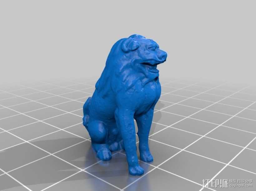 石狮子  3D打印模型渲染图