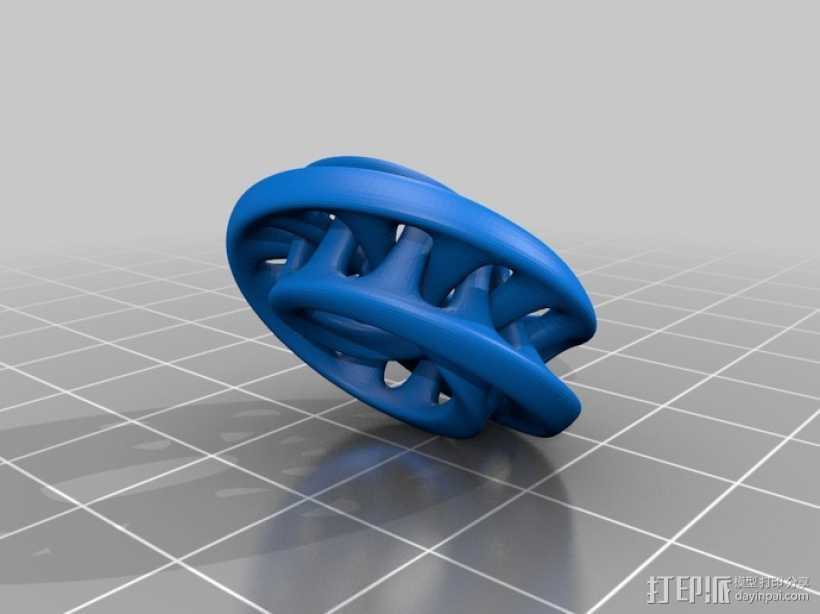 莫比乌斯环 3D打印模型渲染图