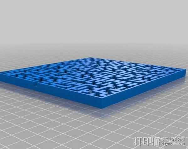定制化迷宫 3D打印模型渲染图