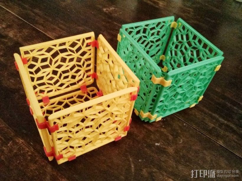 彭罗斯点阵 篮子 3D打印模型渲染图