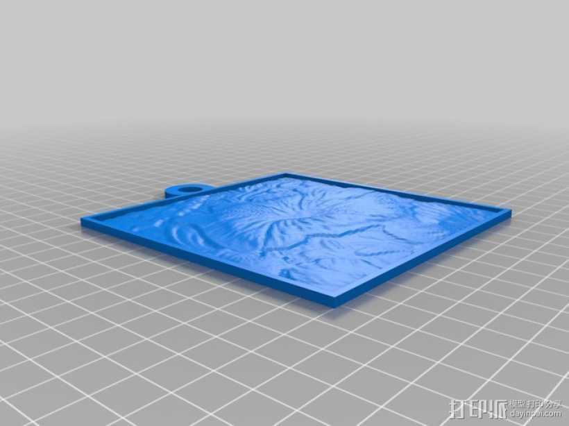 花 浮雕 3D打印模型渲染图