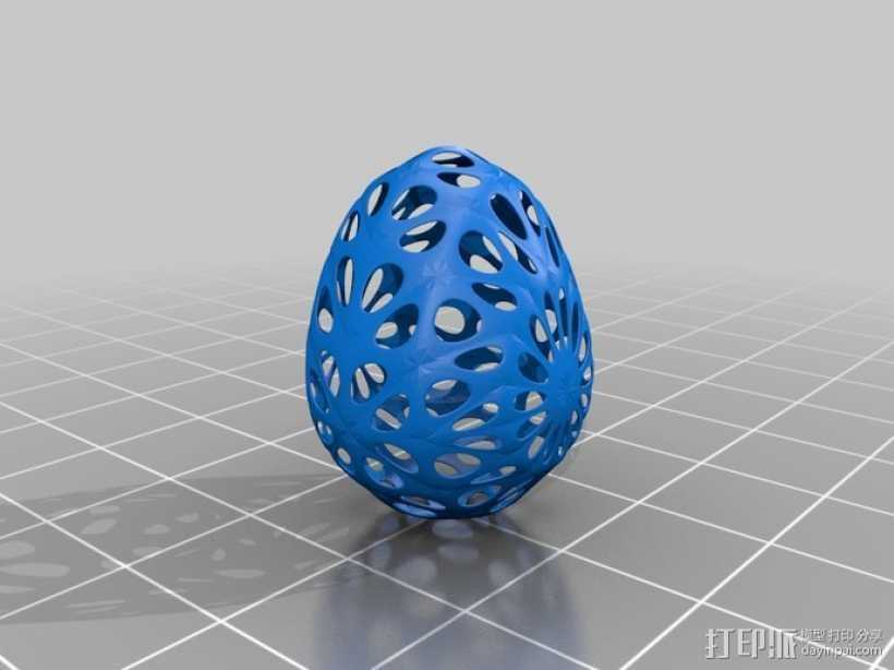 参数化复活节彩蛋 3D打印模型渲染图
