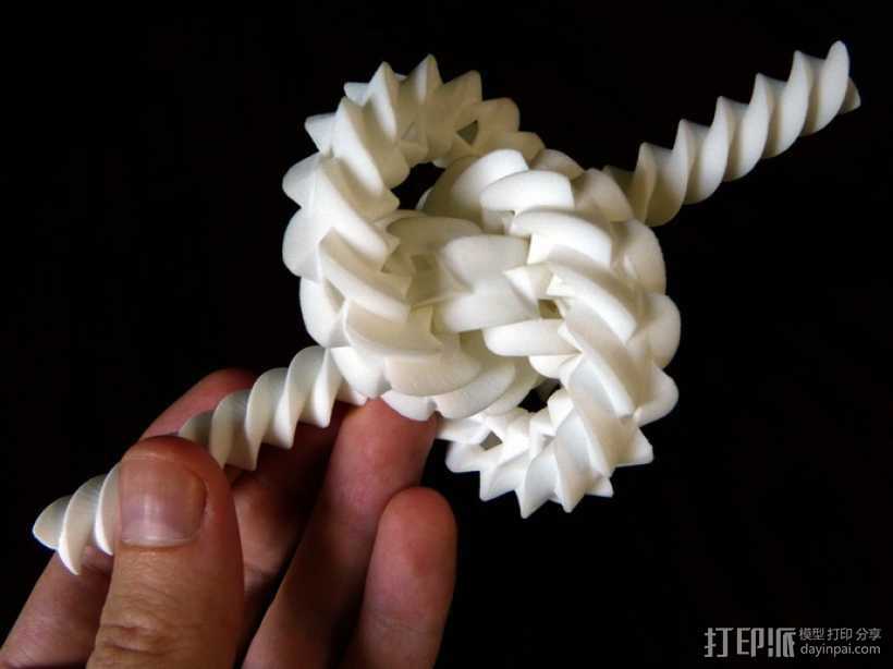 三联齿轮轴 15厘米 3D打印模型渲染图