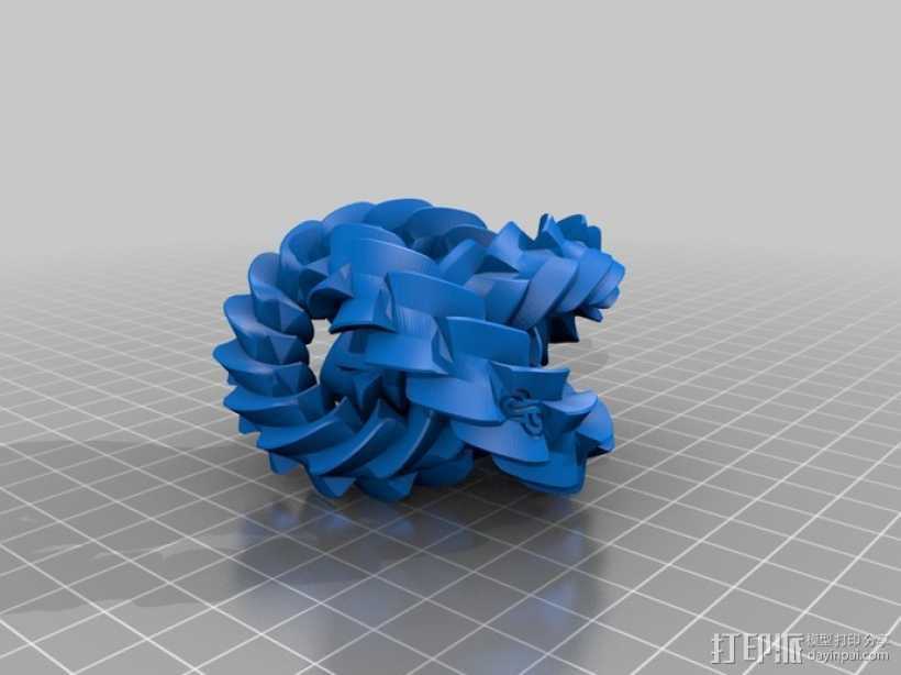 三联齿轮  3D打印模型渲染图