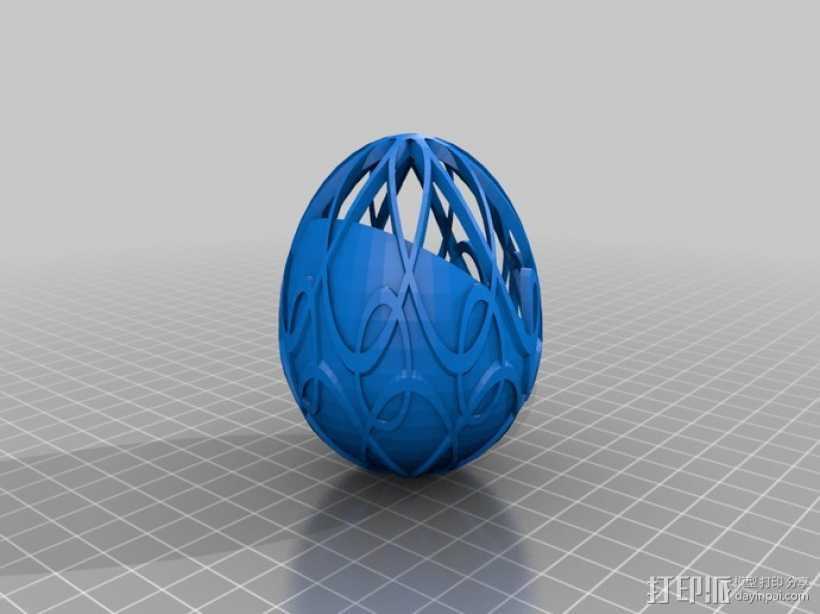 定制化复活节艺术蛋 3D打印模型渲染图