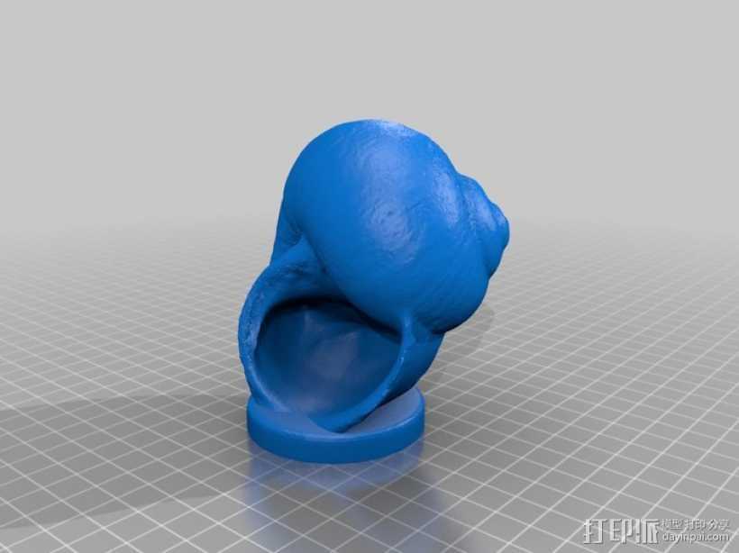 蜗牛壳 3D打印模型渲染图