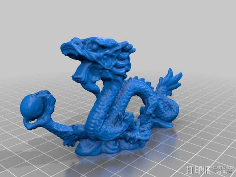 中国龙 3D打印模型渲染图