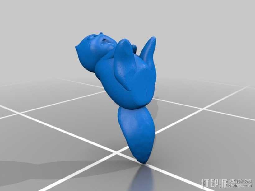 松鼠 3D打印模型渲染图