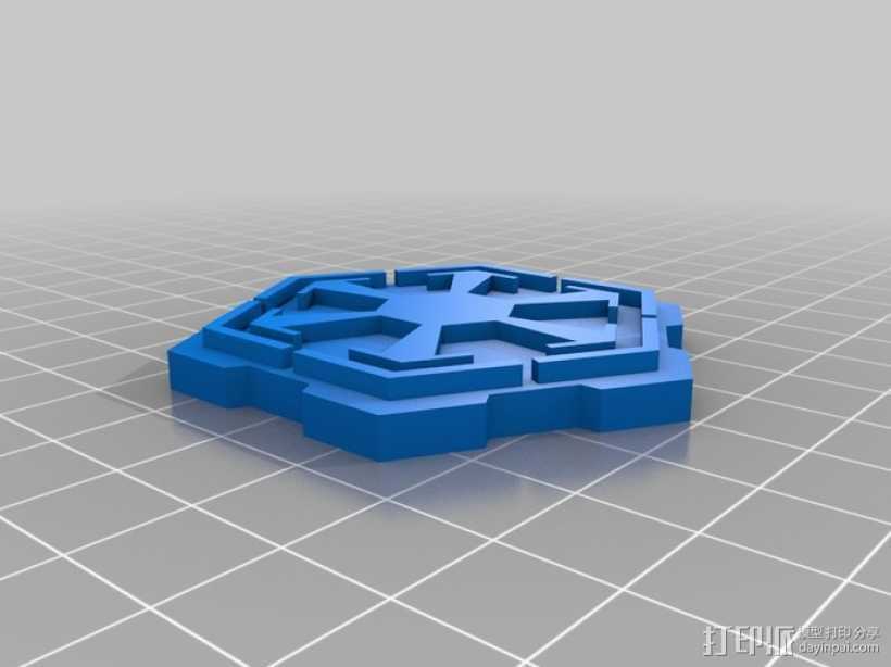 《星球大战》西斯标志 3D打印模型渲染图