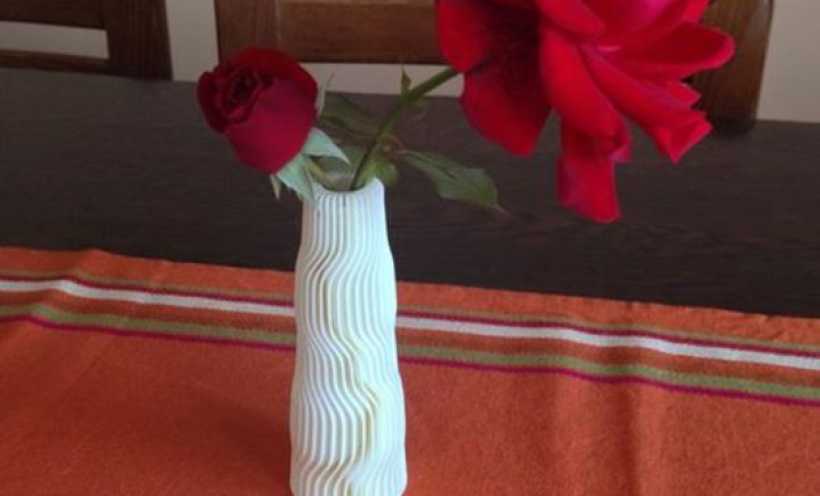 黄色 花瓶 3D打印实物照片