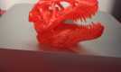 红色的 霸王龙 骨架 3D打印图片