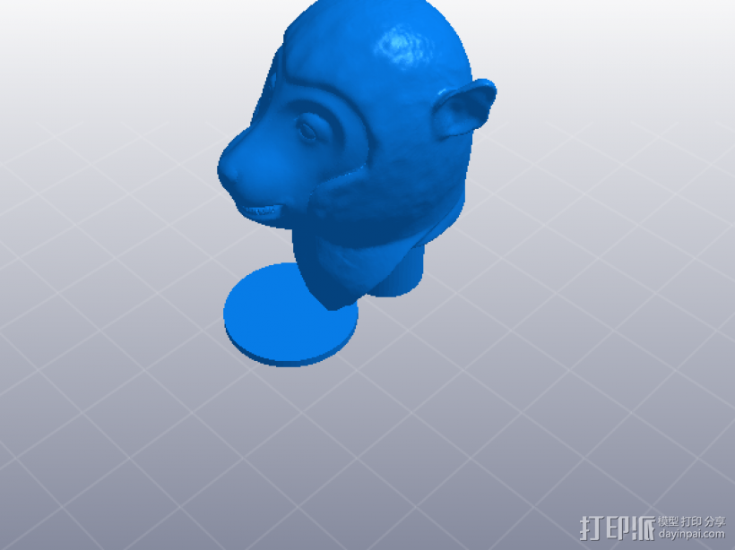 十二生肖 猴头 模型 3D打印模型渲染图