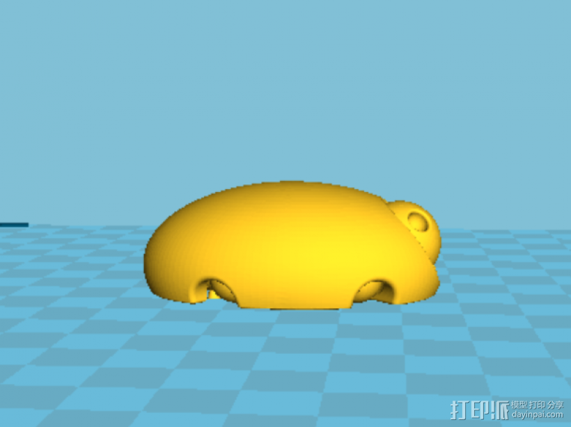 可以动的乌龟  3D打印模型渲染图