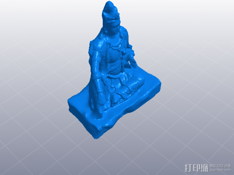 佛像 3D打印模型渲染图