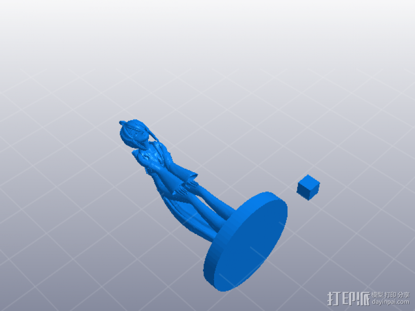 CG动漫 初音未来 3D打印模型渲染图