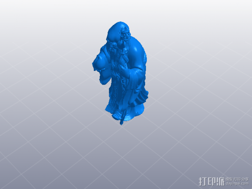 寿星  南极仙翁 3D打印模型渲染图