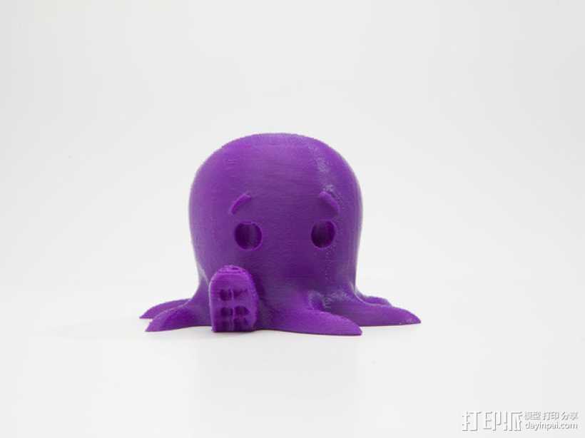 小章鱼 3D打印模型渲染图