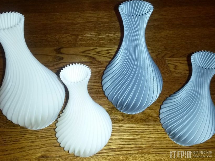 花瓶 3D打印模型渲染图