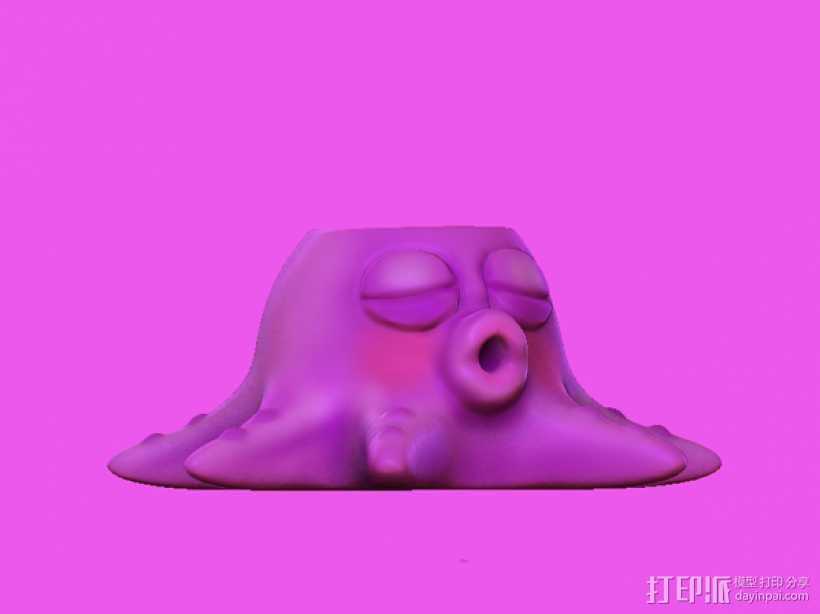 章鱼亲-笔筒 3D打印模型渲染图