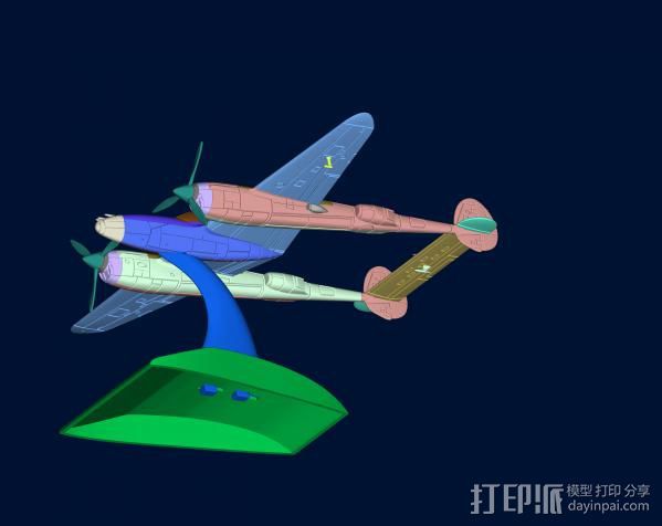 战机 3D打印模型渲染图