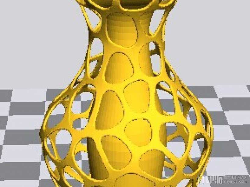 镂空花瓶 3D打印模型渲染图