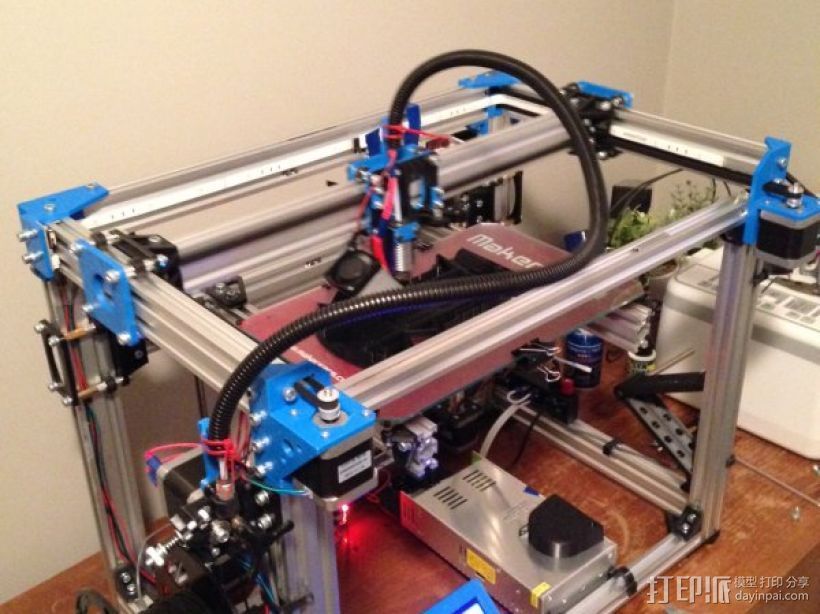 驱动方式（h-bot） 3D打印模型渲染图